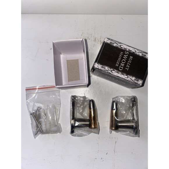 Bullet Wall Hooks Display Sword Hanger Bracket Set - Picture 3 of 4